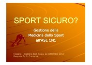 Gestione della Medicina dello Sport all'ASL CN1