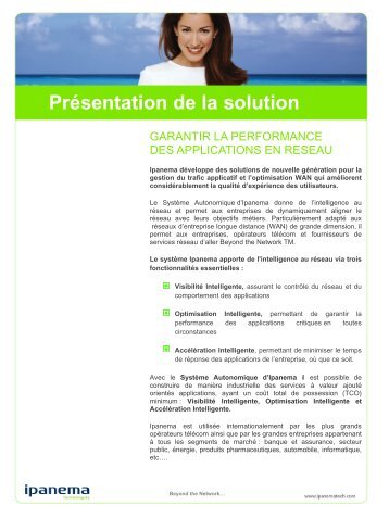 Présentation de la solution