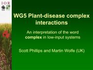 WG5 Plant-disease complex interactions