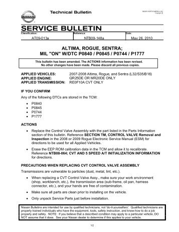 Nissan Rogue Transmission Recall >> 30 free Magazines from ENGINE.CODES.COM Nissan Rogue Transmission Recall >> 30 free Magazines from ENGINE.CODES.COM