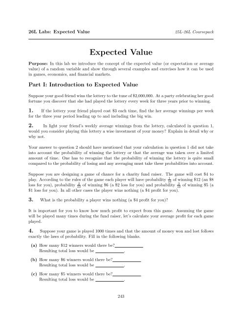 Expected Value