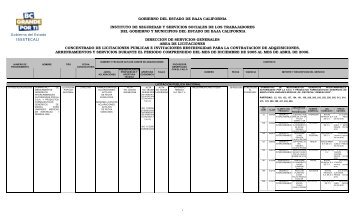 gobierno del estado de baja california instituto de ... - Transparencia