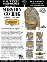 mission go bag sell sheetr2 - S.O. Tech