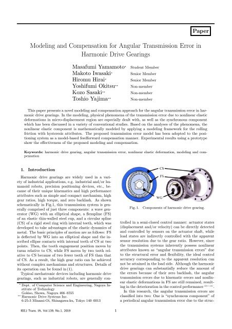 Modeling and Compensation for Angular Transmission Error in ...
