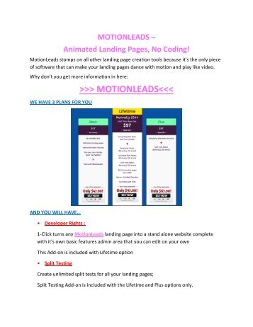 MotionLeads Review & HUGE $23800 Bonuses