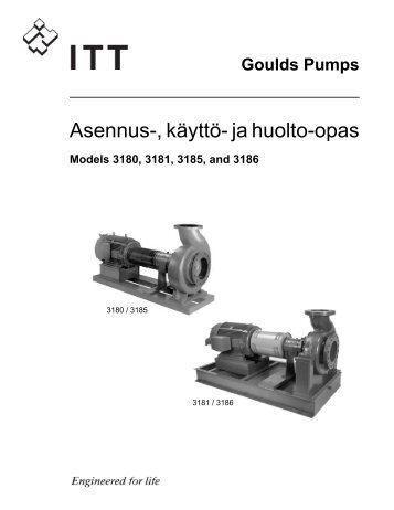 Asennus-, kÃ¤yttÃ¶- ja huolto-opas - Goulds Pumps