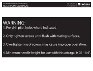 Pre-Hanger Installation Instructions - Endura Products