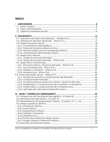 Plan de Desarrollo Urbano de Cuquío Estado de Jalisco