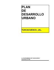 plan de desarrollo urbano tuxcacuesco, jal. - Gobierno del Estado ...