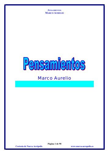 Marco Aurelio - Nueva AcrÃ³polis