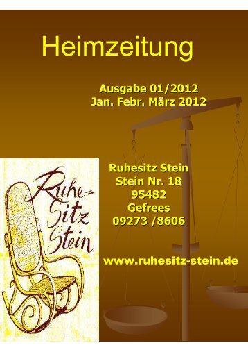 Heimzeitung Nr.3 - Ruhesitz Stein