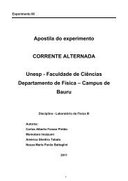 Unesp - Faculdade de Ciências Departamento de Física – Campus de Bauru