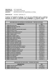 bacharelado em sistemas de informação - período noturno ...