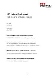 125 Jahre Dreipunkt 125 Years of Experience