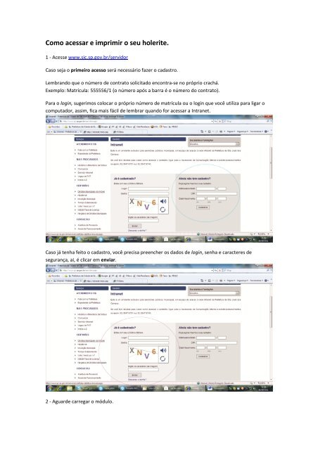 Como acessar e imprimir o seu holerite