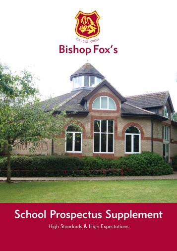 Supplement (pdf) - Bishop Fox's School