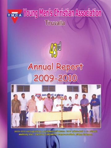 YMCA Thiruvalla Annual Report 2009-2010 - ymcatiruvalla.org