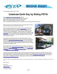 Celebrate Earth Day by Riding PSTA!