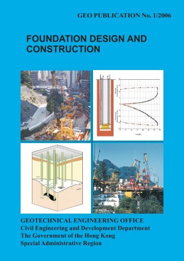 FOUNDATION DESIGN AND CONSTRUCTION