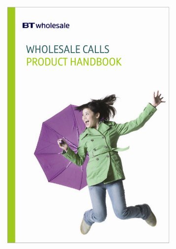 WHOLESALE CALLS PRODUCT HANDBOOK