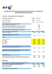 Conditions for BT IP Exchange Service Schedule 3 ... - BT Wholesale