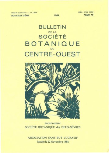 bulletin - SociÃ©tÃ© Botanique du Centre-Ouest