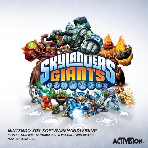 SKYLANDERS Nintendo 3DS-HANDLEIDING