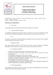 Bureau du 11 mars 2013 - Ligue Poitou-Charentes de Basket Ball