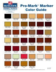 Mohawk Ultra Penetrating Stain Color Chart