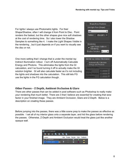 Rendering with mental rayÂ®: Tips and Tricks - Autodesk