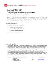 AutoCAD Civil 3D Profile Views Data Bands and Styles