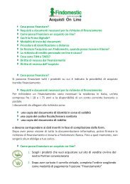 Faq - Area Clienti - Findomestic