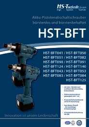 Download detailliertes Datenblatt (PDF) - HS-Technik