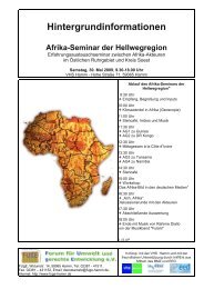 Hintergrundinformationen Afrika-Seminar der ... - FUgE Hamm