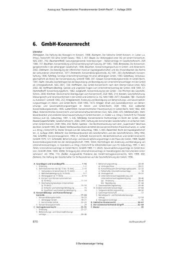 6. GmbH-Konzernrecht - Firmextra