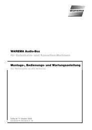 WAREMA Audio-Box für Gelenkarm- und ... - Finkeisen Sonnenschutz