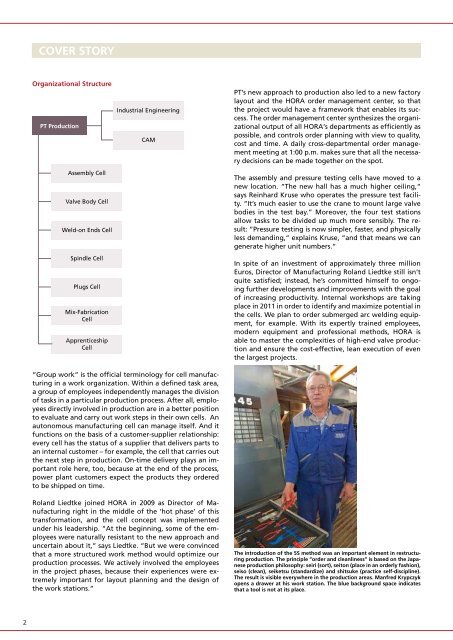 Modern production at  HORA: optimized processes through cell ...