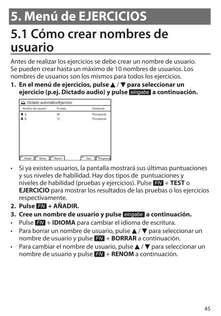 BDS-6100 Manual del usuario -  Franklin Electronic Publishers