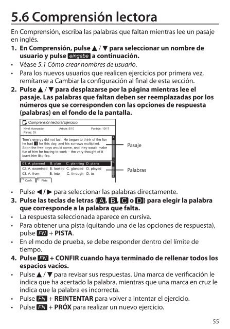 BDS-6100 Manual del usuario -  Franklin Electronic Publishers