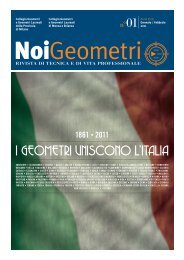 I GEOMETRI unIscOnO L'ITaLIa