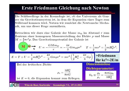 Wim de Boer, Karlsruhe Kosmologie VL, 07.11.2011
