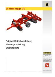 Scheibenegge VS - Knoche Maschinenbau GmbH