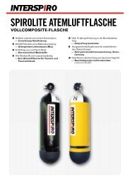 spirolite atemluftflasche vollcomposite-flasche - Interspiro