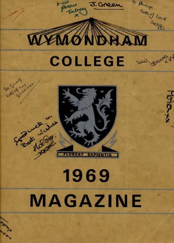 Wymondham College Magazine 1969