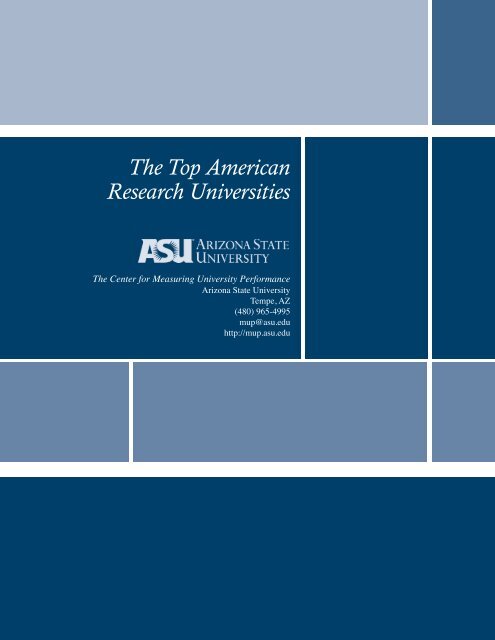 2007 Annual Report, (PDF) - The Center for Measuring University ...