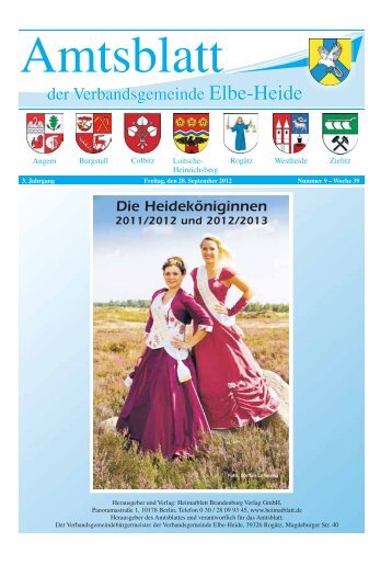 AMTSBLATT - Heimatblatt Brandenburg Verlag