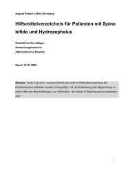 Hilfsmittelverzeichnis für Patienten mit Spina ... - handbuch.arque.de