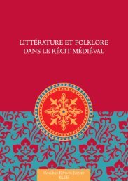 Littérature et folklore dans le récit médiéval