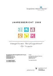 jahresbericht 2 0 0 9 - Evangelisches Hilfswerk München