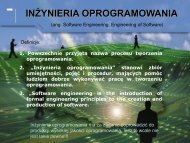 INŻYNIERIA OPROGRAMOWANIA